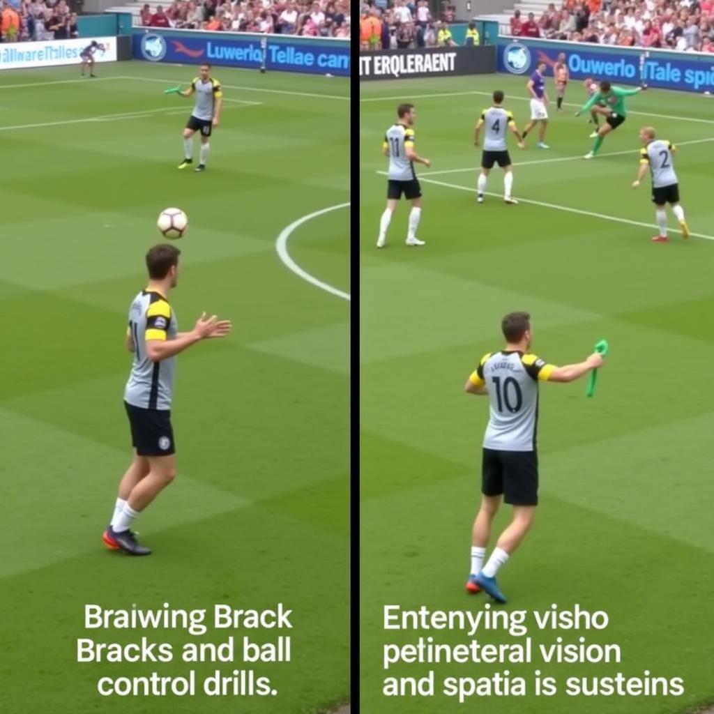 Footballer Training Control and Vision: Honing Skills Through Practice