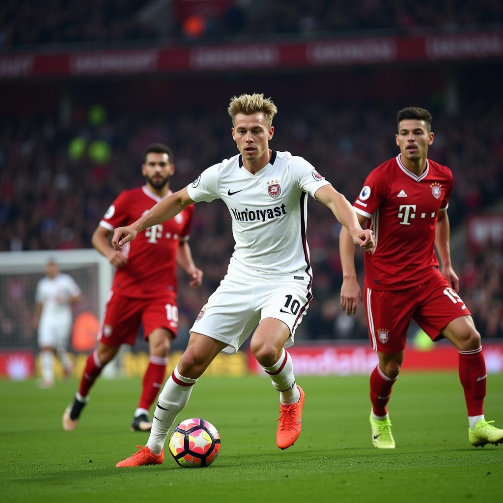 Frenkie de Jong controlling the midfield with precision and vision