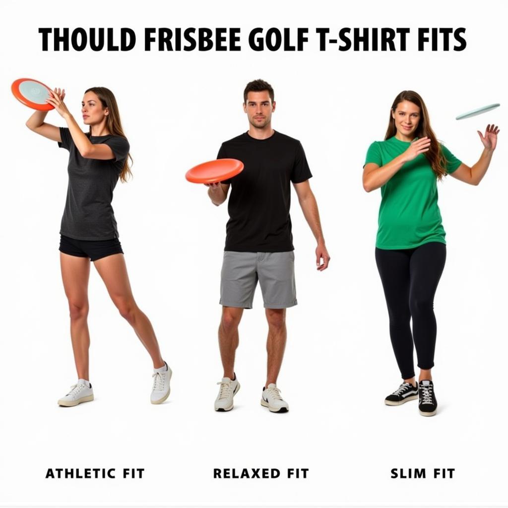 Frisbee Golf T-Shirt Fits: Athletic, Relaxed, and Slim Fit