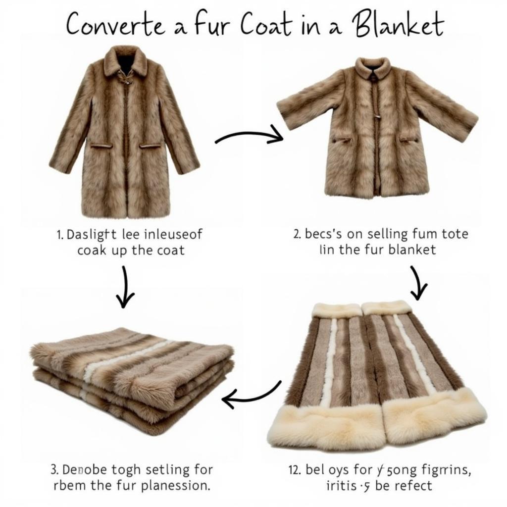 Fur Coat to Blanket Conversion Process