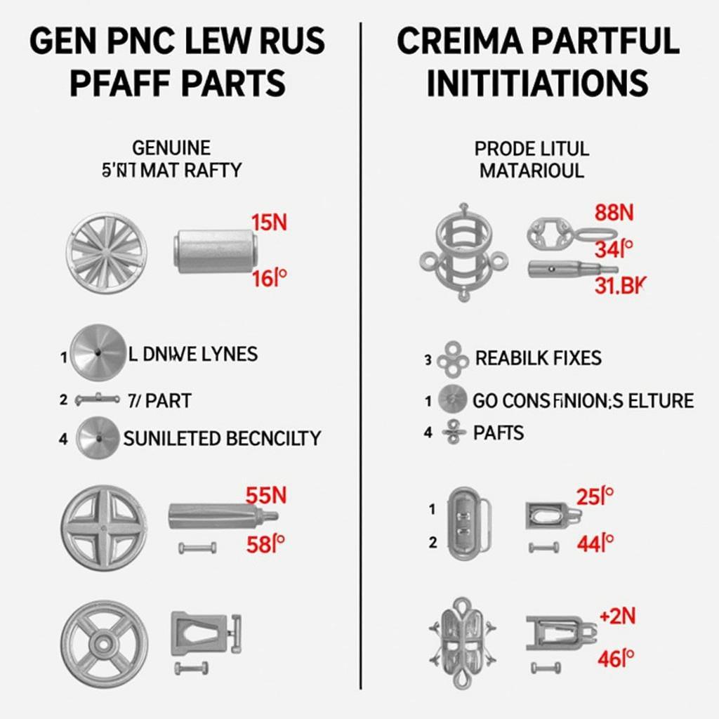 Genuine vs. Counterfeit Pfaff Parts