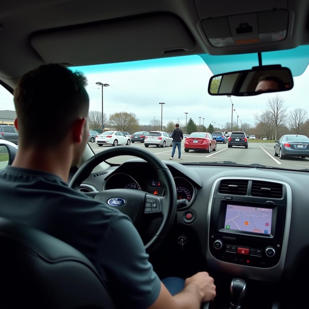 Anticipating Traffic Flow in a Parking Lot