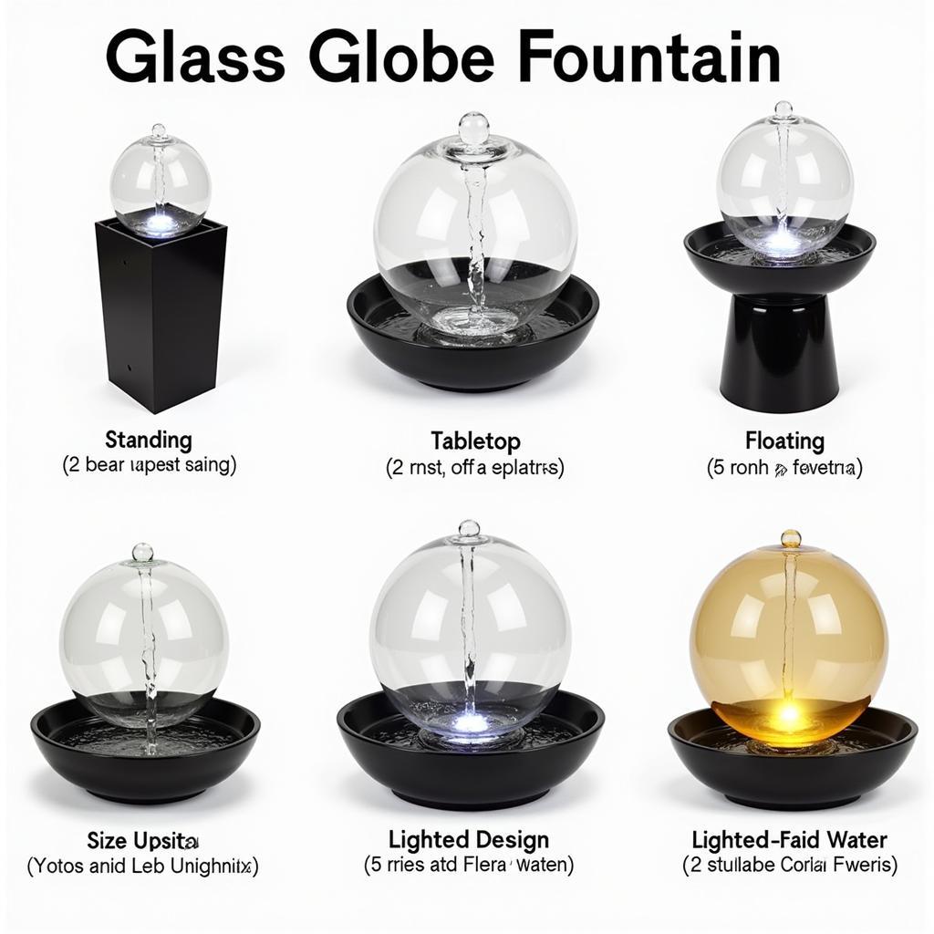 Different Types of Glass Globe Fountains