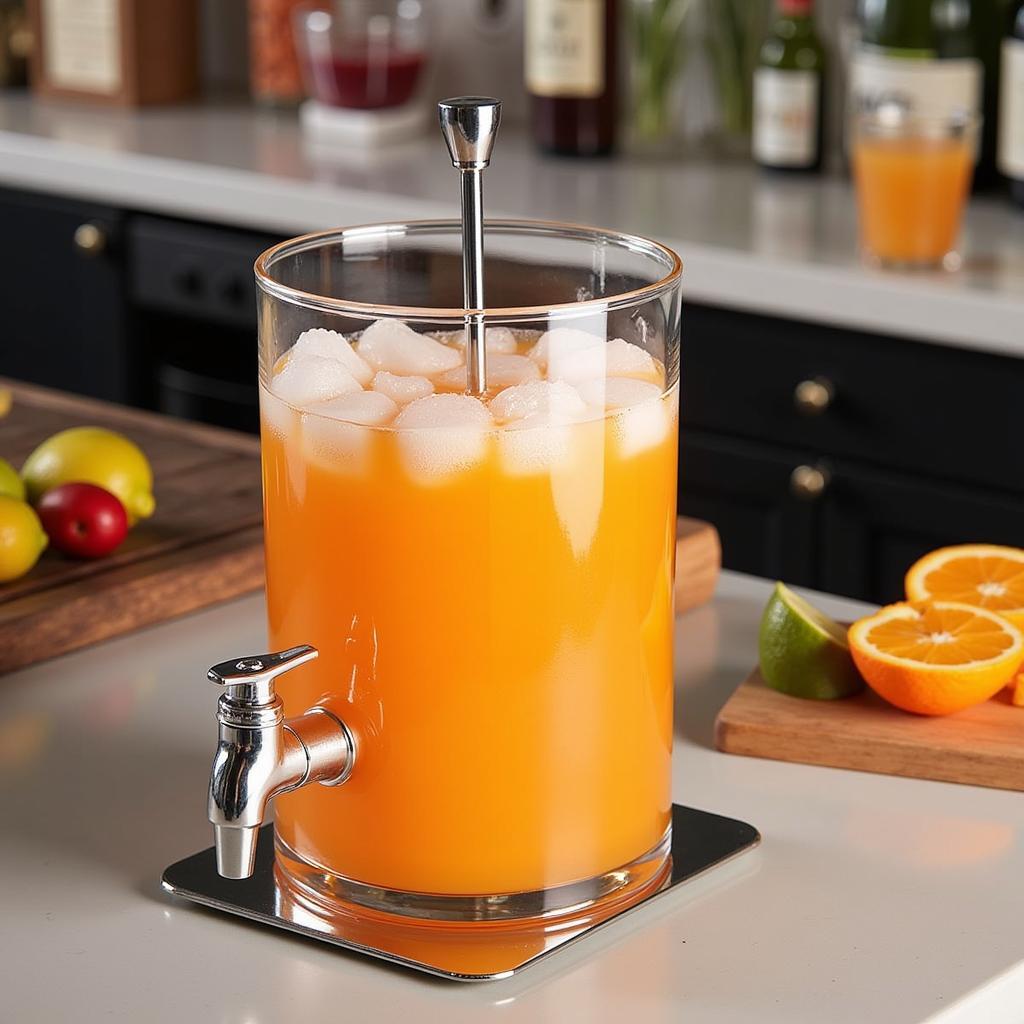 Glass Juice Dispenser for Bar Use