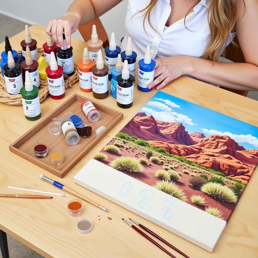 Grand Canyon Paint by Numbers Beginner Kit