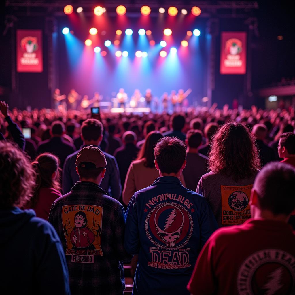 Grateful Dead Flannel at a Concert