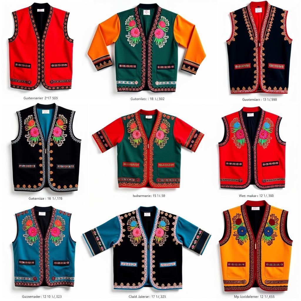 Different Styles of Guatemalan Vests