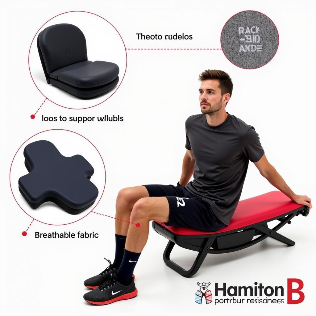 Hamilton Cushion B Supporting a Footballer