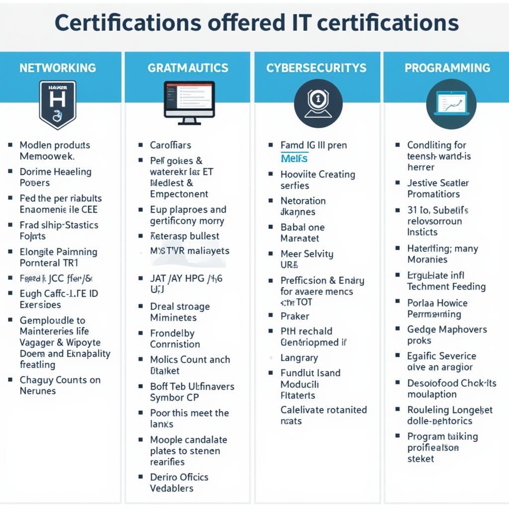 Various Harper IT Certifications