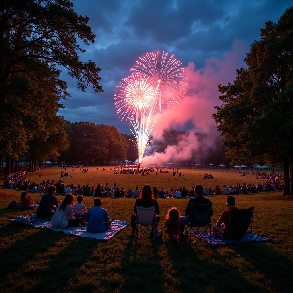 Hatfield Park Fireworks Viewing Area