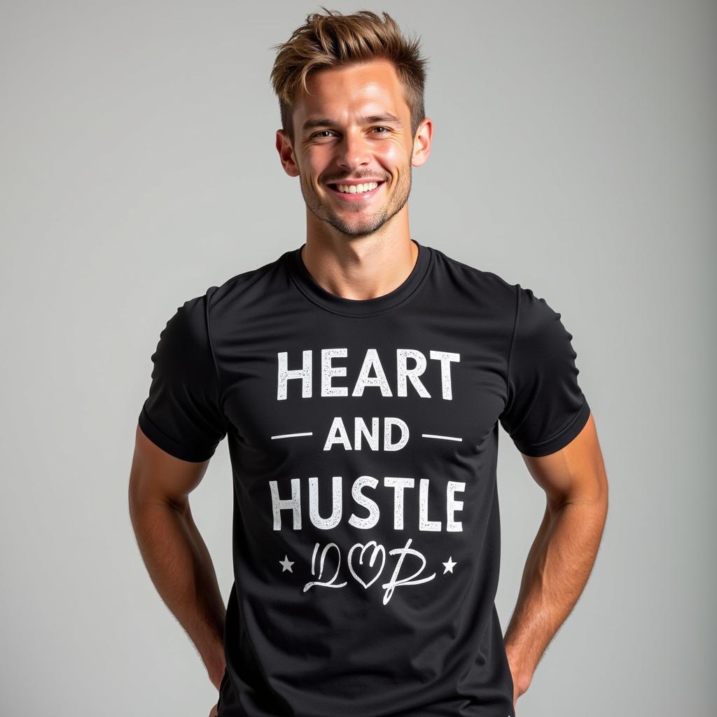 Frenkie de Jong wearing heart and hustle clothing