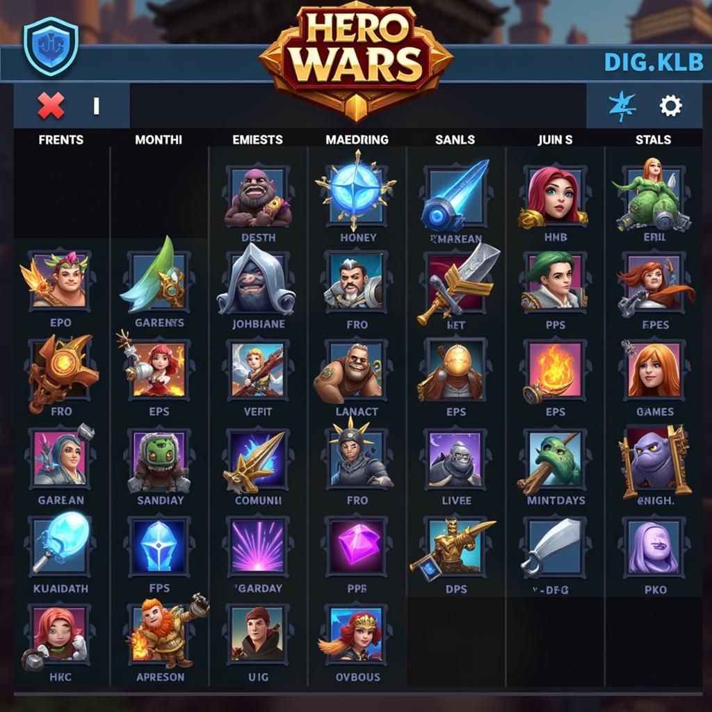 Hero Wars Event Calendar