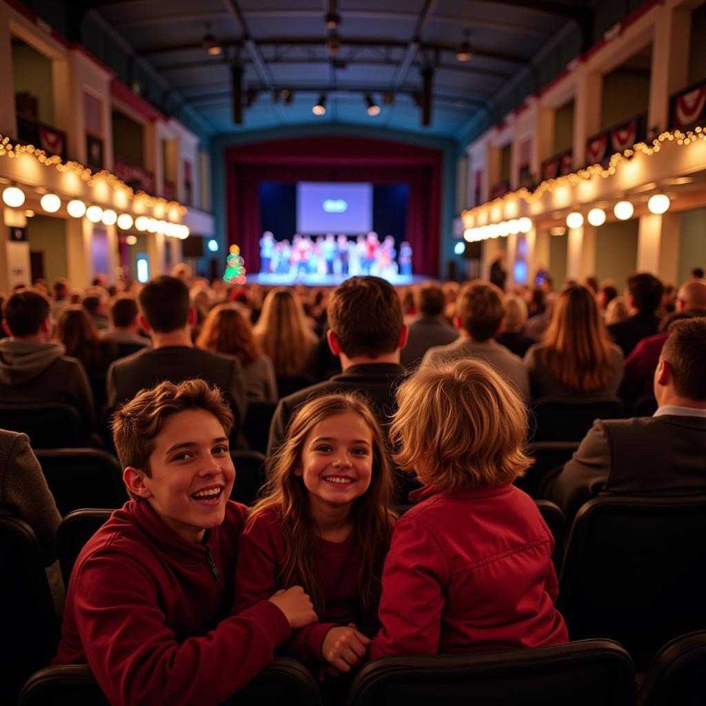 Families Enjoying Holiday Performances in Seattle