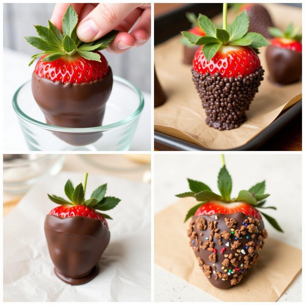 Homemade Chocolate Covered Strawberries