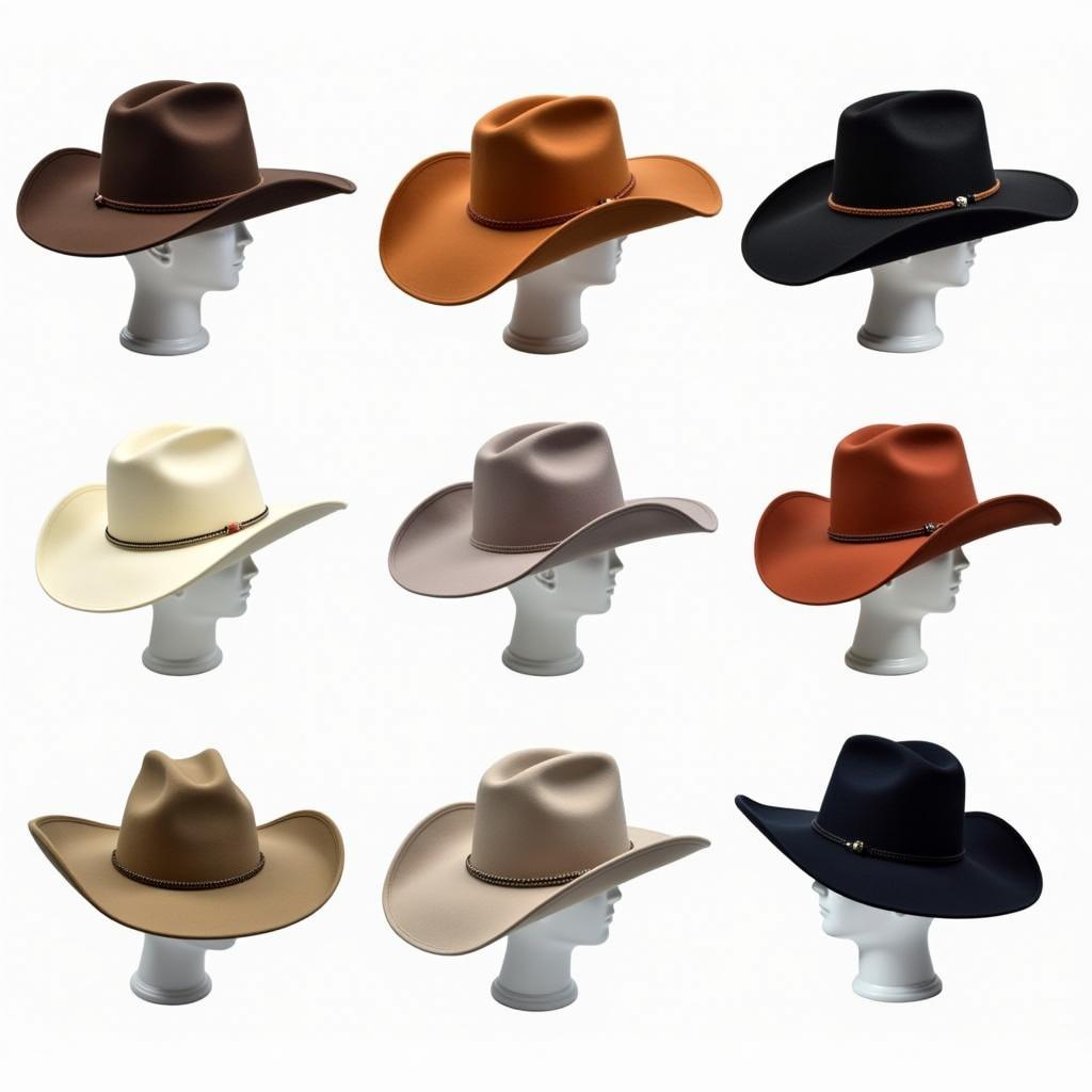 Different Hondo Cowboy Hat Styles