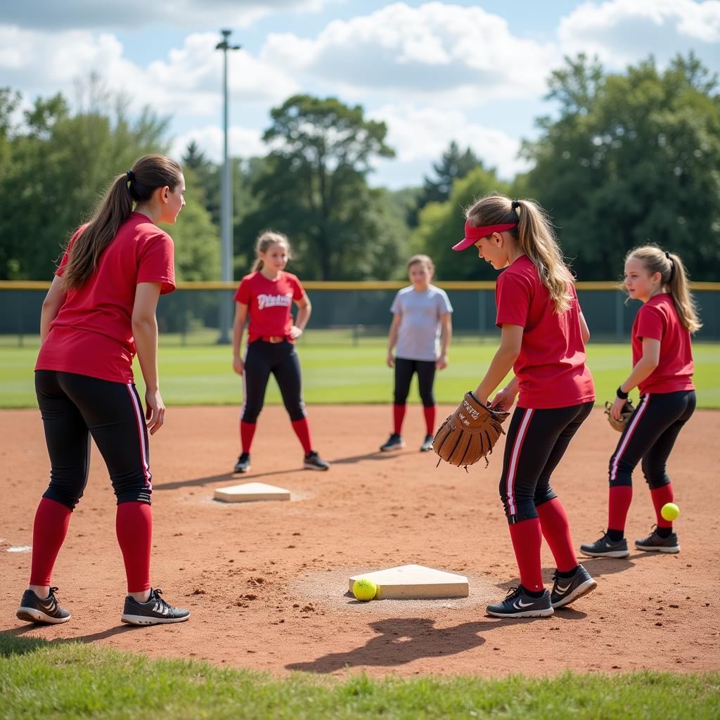 Hoover Softball Association Practice Session