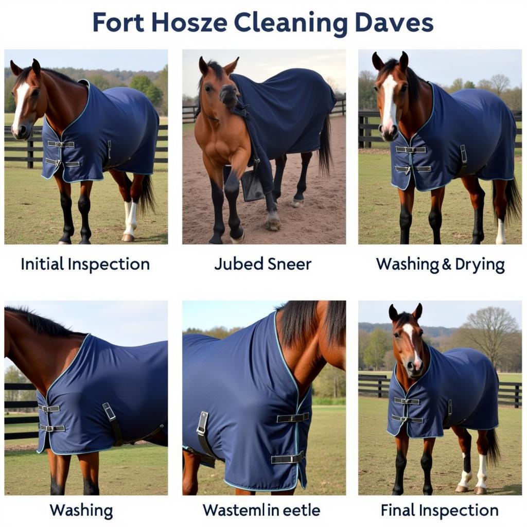 The Horse Blanket Cleaning Process