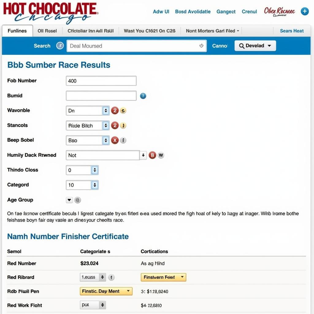 Navigating the Hot Chocolate Chicago Race Results Website