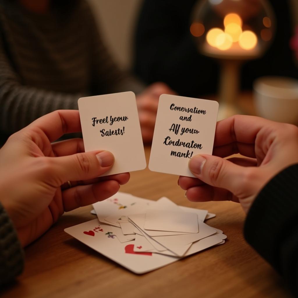 Using hot date night card games to strengthen your relationship and improve communication.