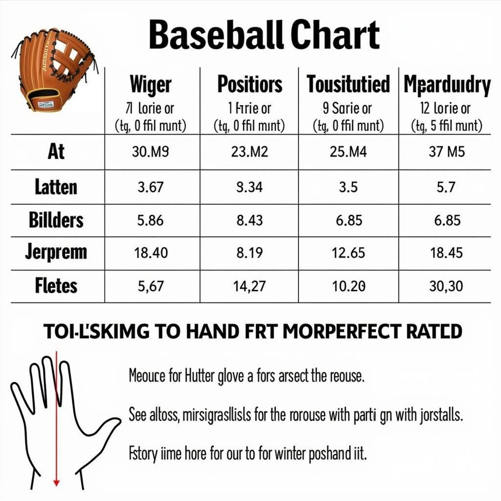 Hutch Baseball Glove Sizing Chart