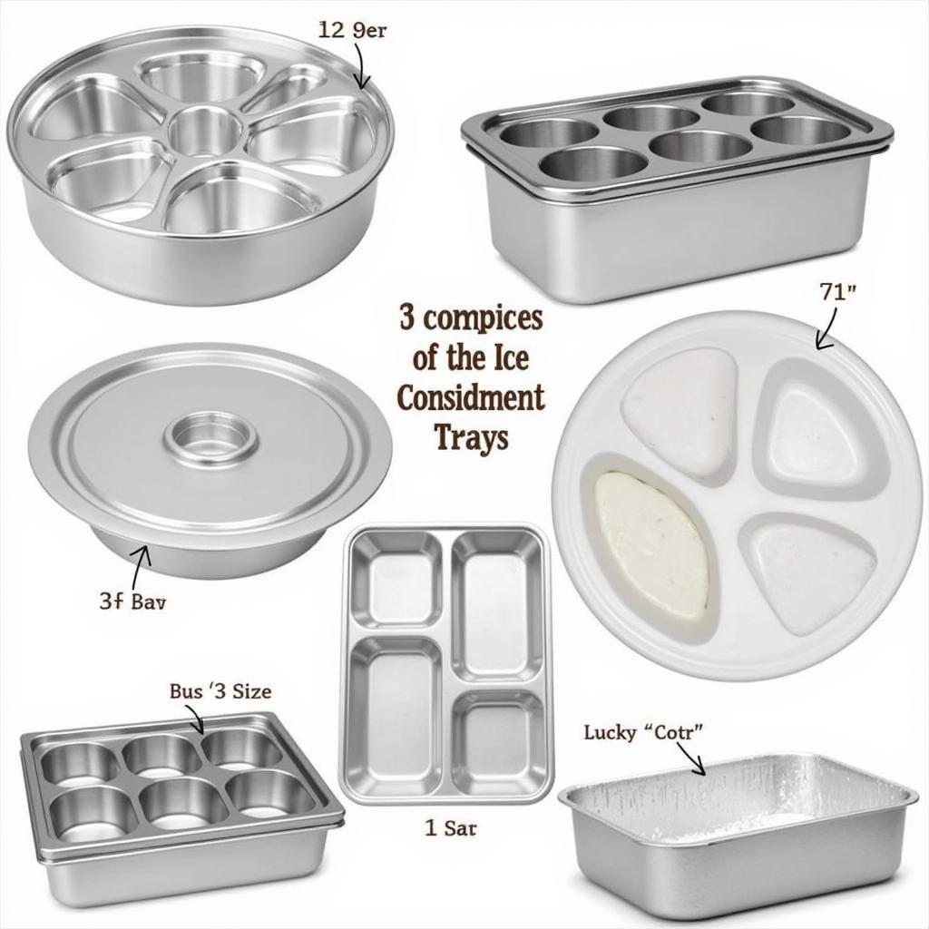 Various Ice Condiment Trays