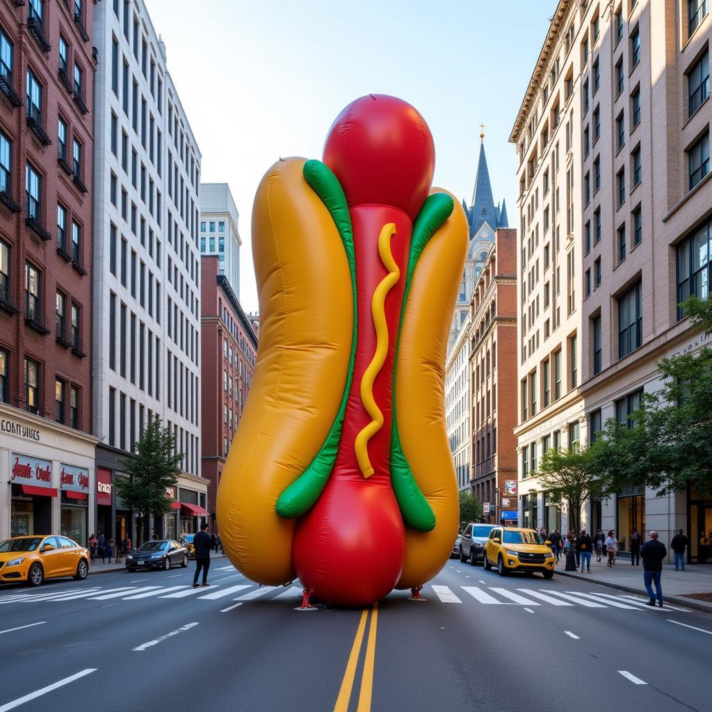 Inflatable Hot Dog Street Advertising