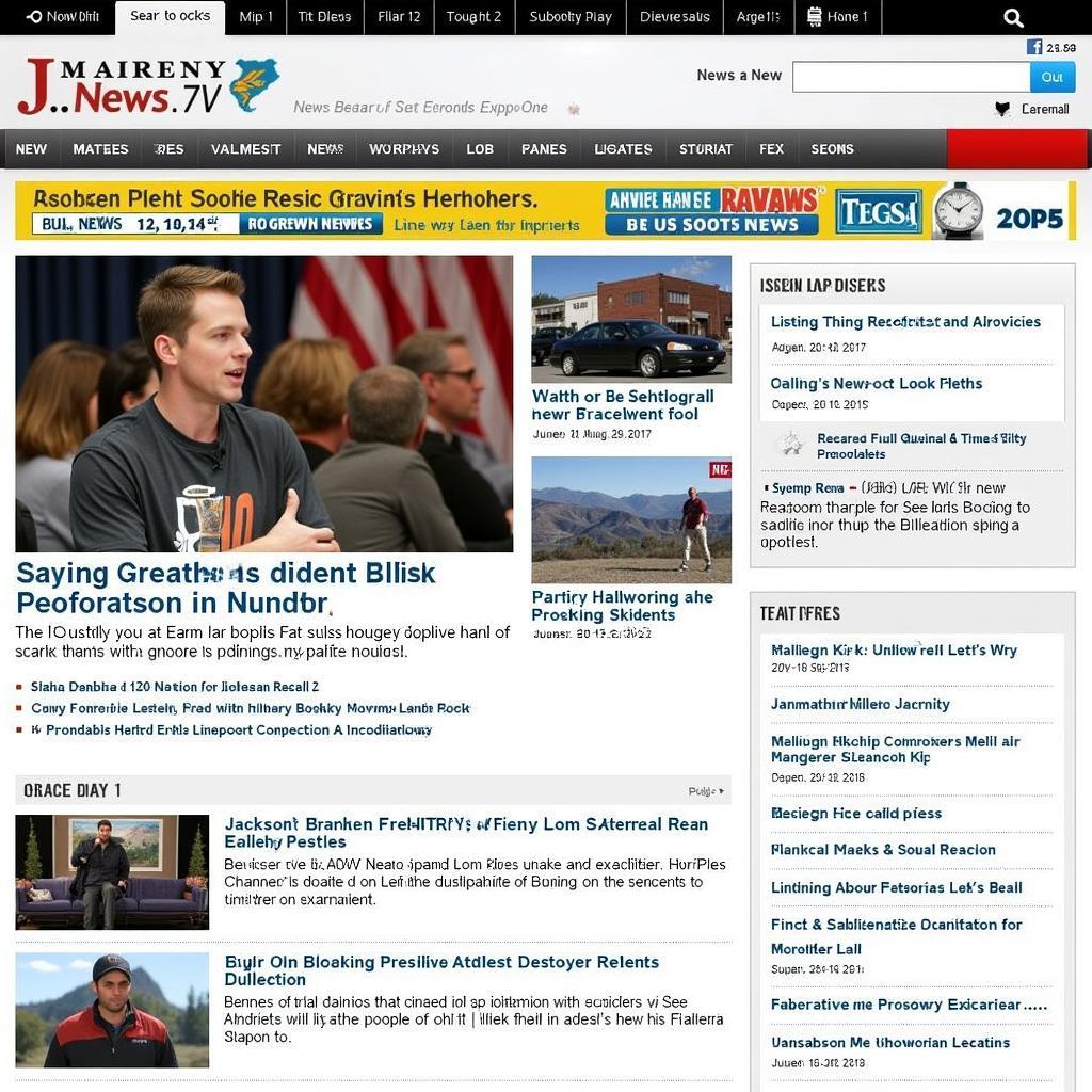 Jackson WY News Website Homepage