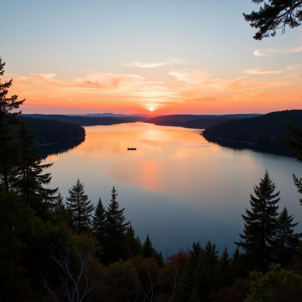 Scenic view of Kyle Akin Houghton Lake