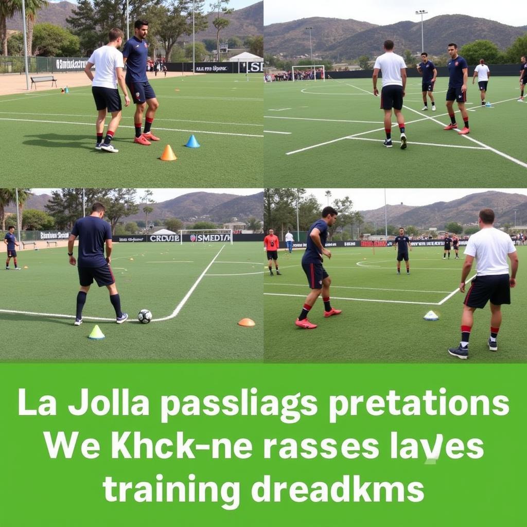 Players Practicing Drills at La Jolla All Star Tournament