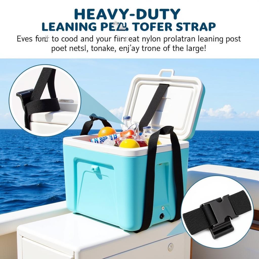 Heavy-Duty Leaning Post Cooler Strap for Large Coolers