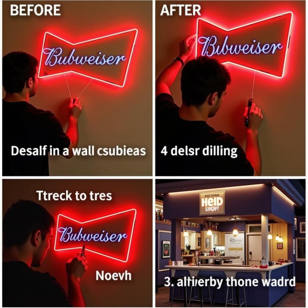 Installing a Led Budweiser Sign