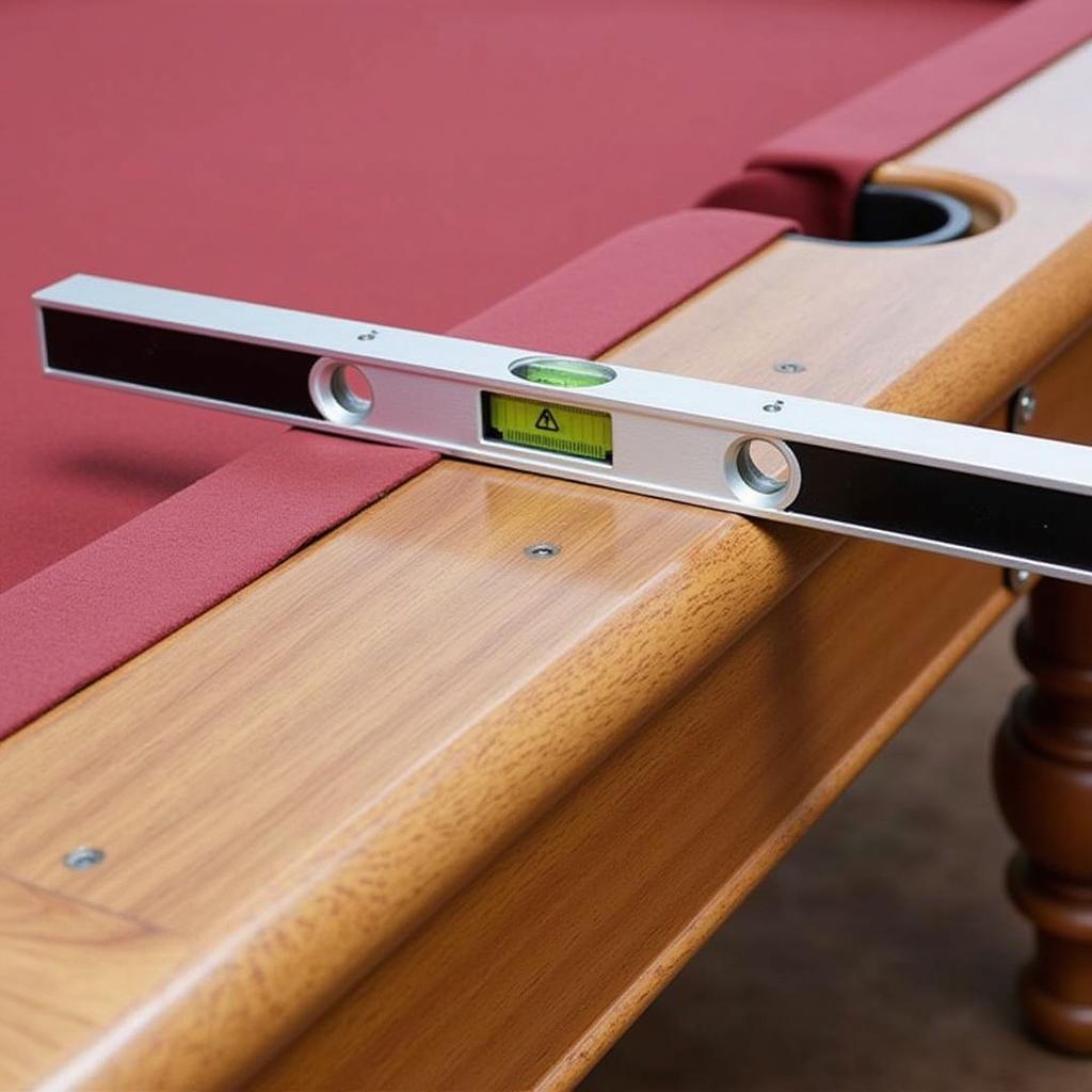 Leveling a Pool Table Using a Level