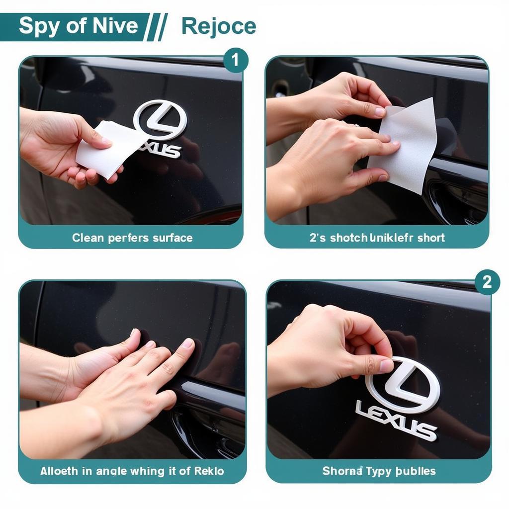 Applying a Lexus Decal to a Car