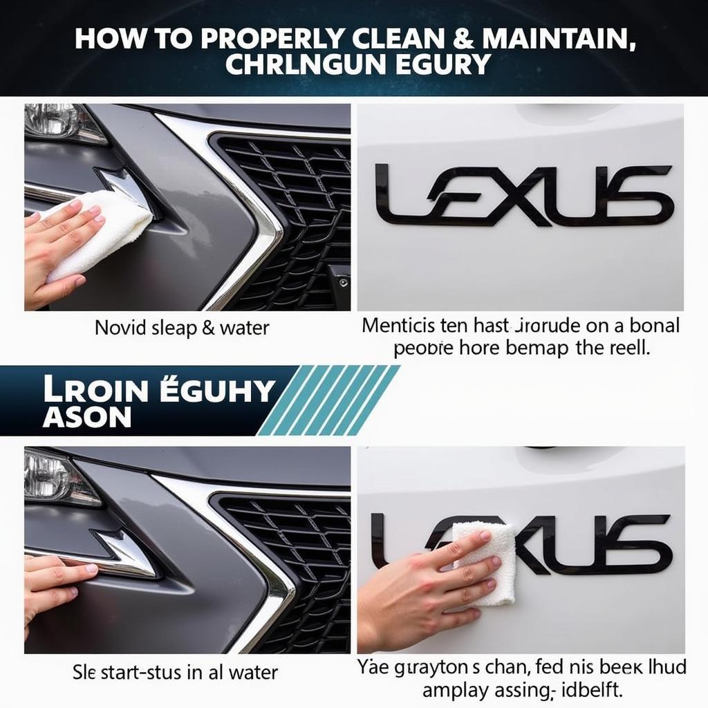 Cleaning and Maintaining a Lexus Decal