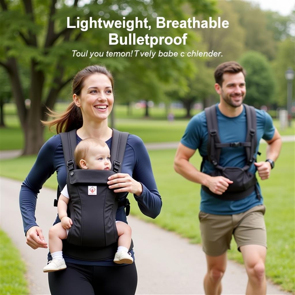 Lightweight bulletproof baby carrier for active parents