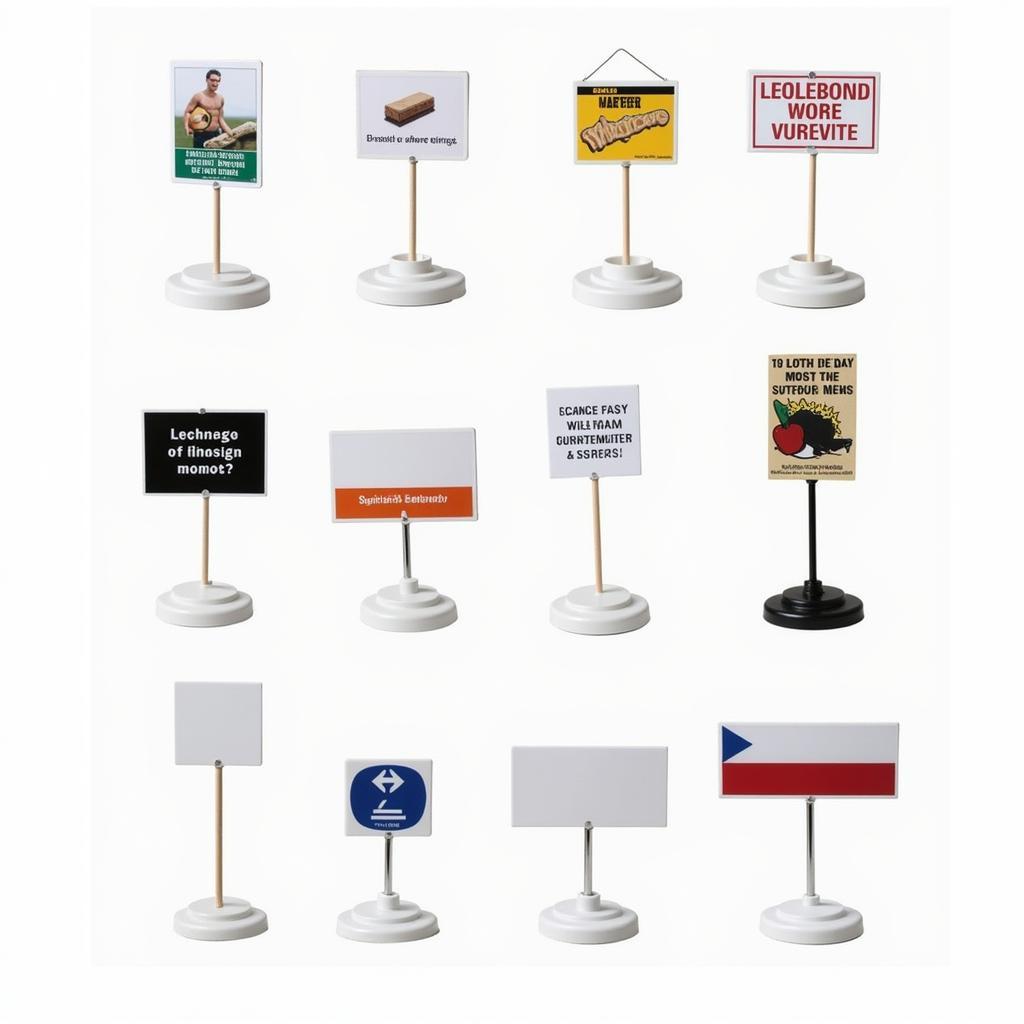 Variety of Lollipop Sign Holders