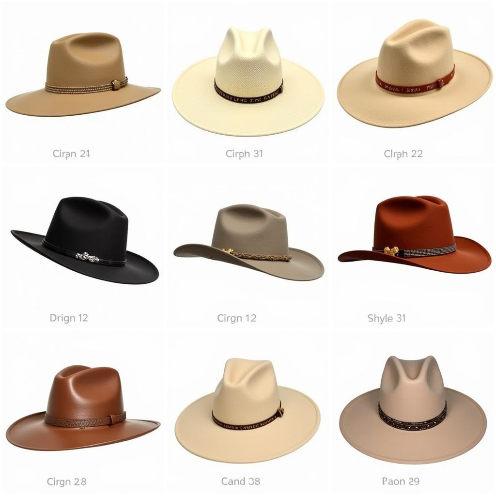 Different Styles of Lone Star Feed Hats