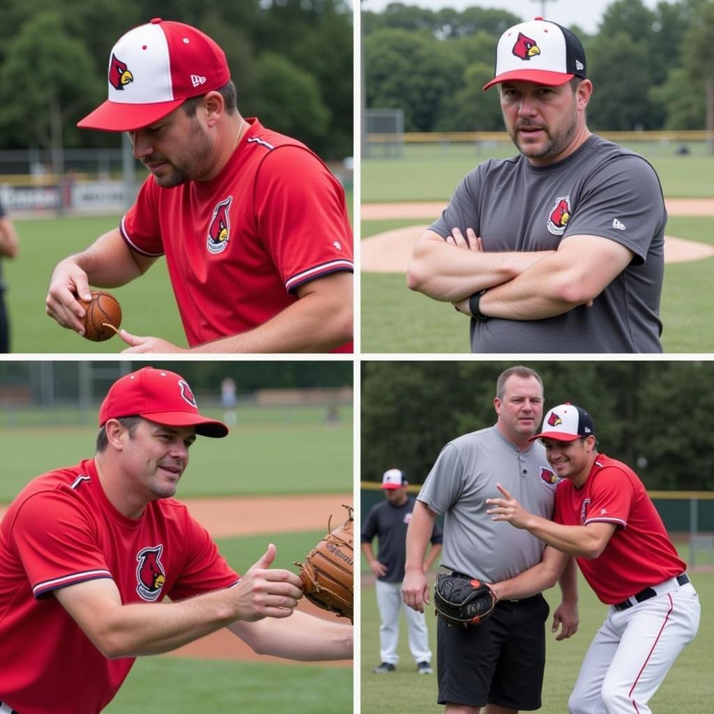 Experienced coaches providing guidance at Louisville baseball camps