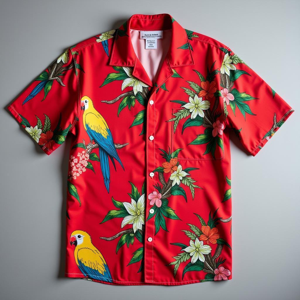 Magnum PI Red Jungle Bird Shirt