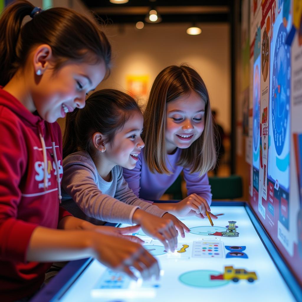 Family enjoying the Maryland Science Center