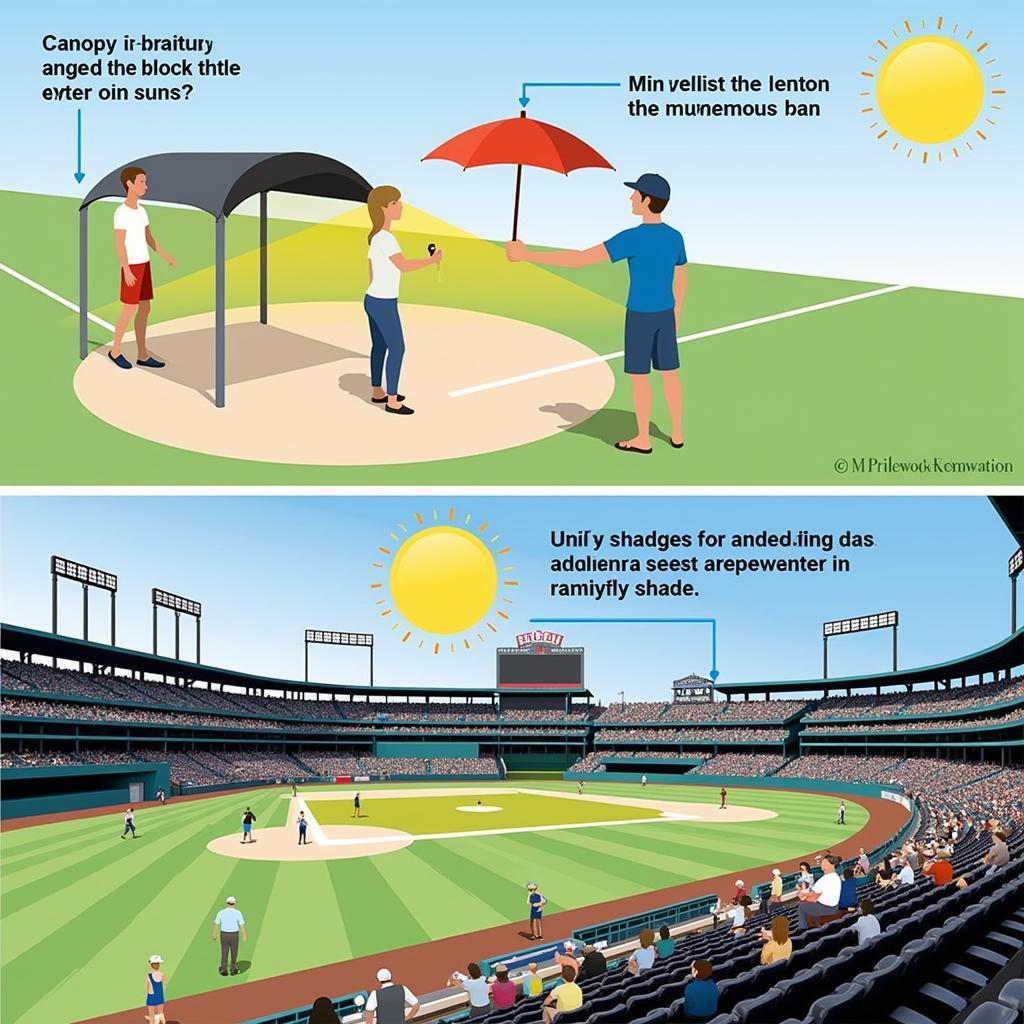 Maximizing Shade Effectiveness at a Baseball Game