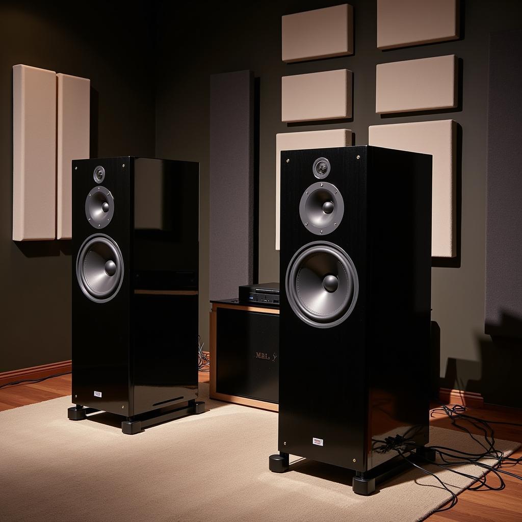 MBL 101 X-treme Speakers in a dedicated listening room