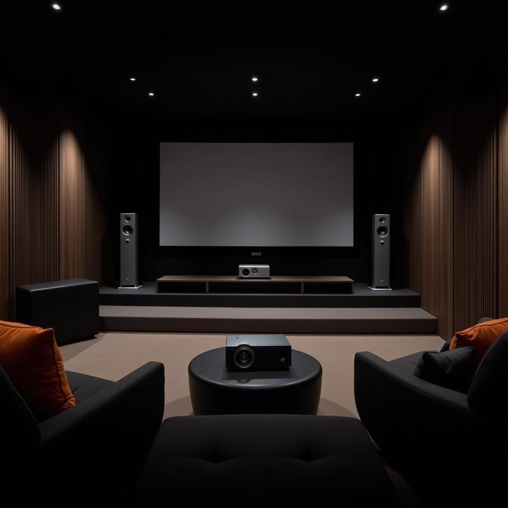 MBL Corona Line Speakers in a Home Theater Setup