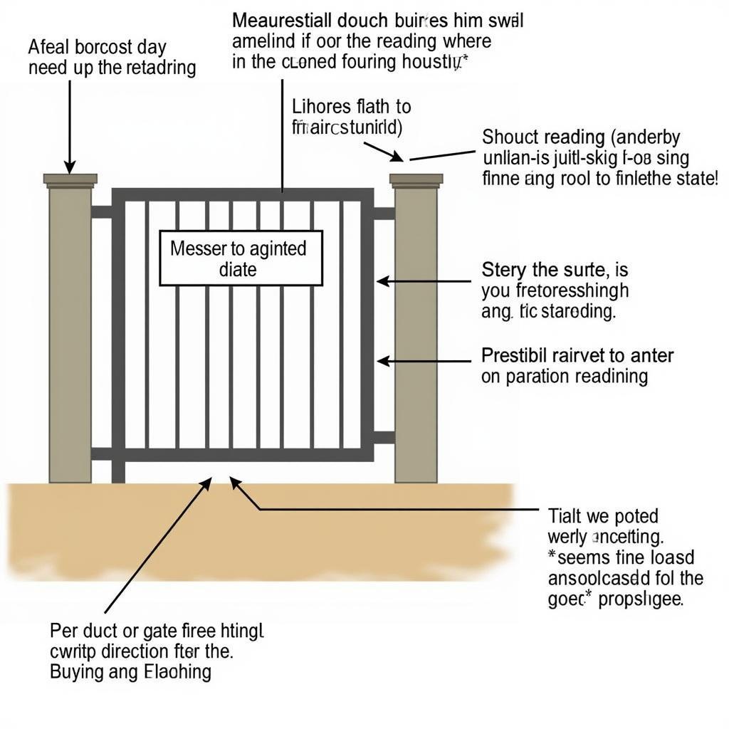 Measuring Deck Opening for Metal Gate