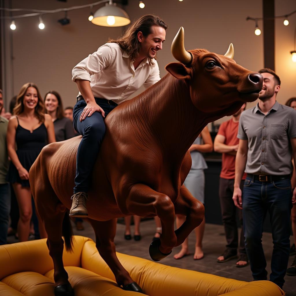 Mechanical Bull at a Cleveland Party