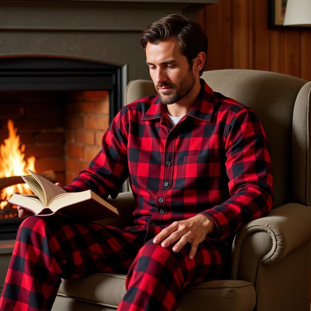 Men's Moose Pajamas for Cozy Winter Nights