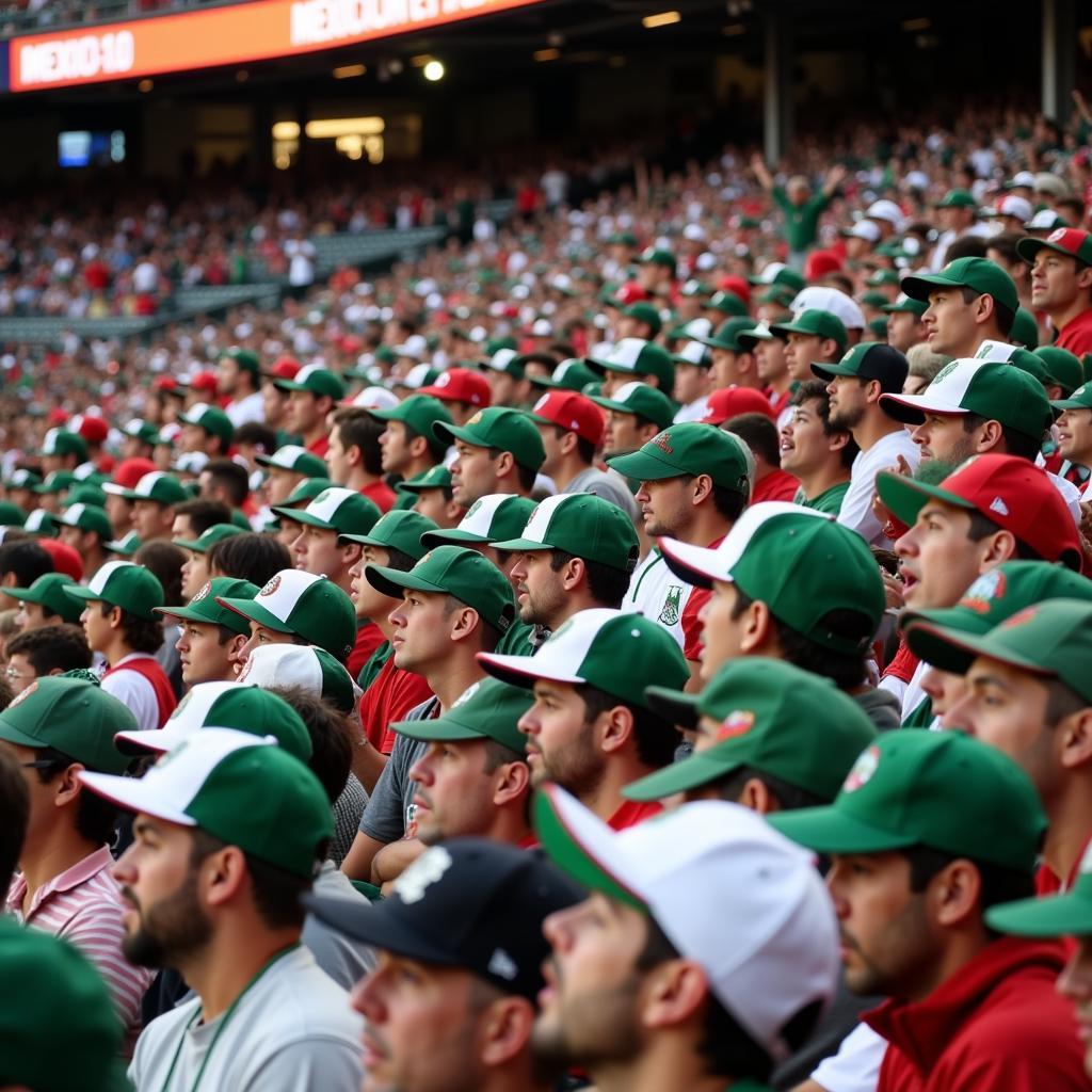 Mexican Baseball Hat Worn by Fans