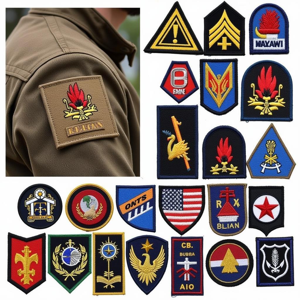 Military Embroidery Patches for Uniforms