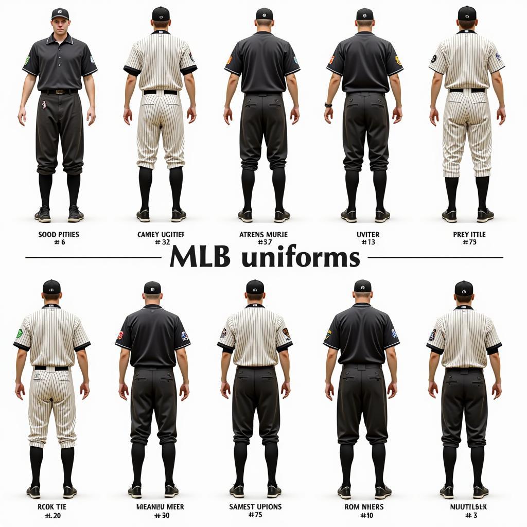 Different Styles of MLB Umpire Uniforms