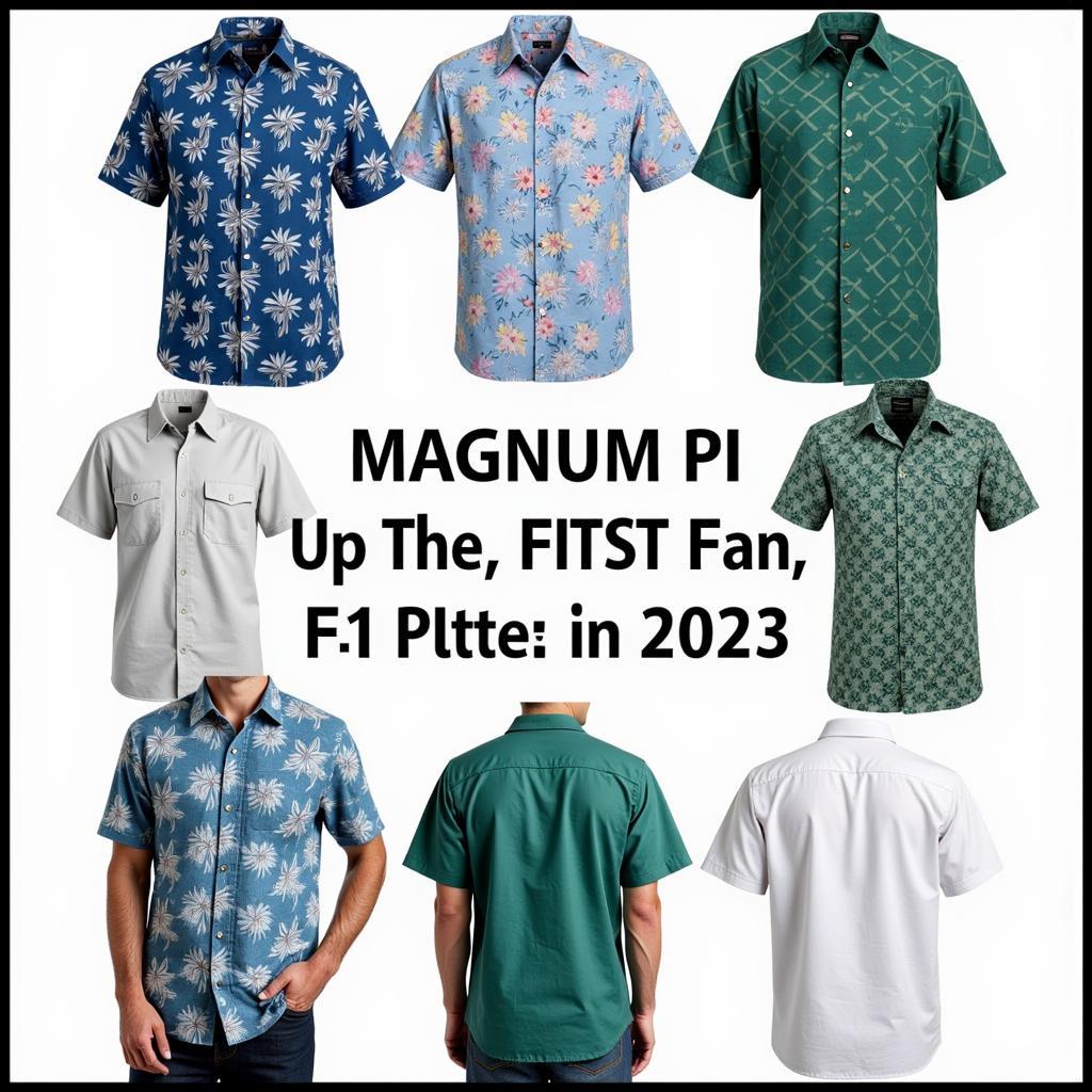 Modern Magnum PI Shirt Variations